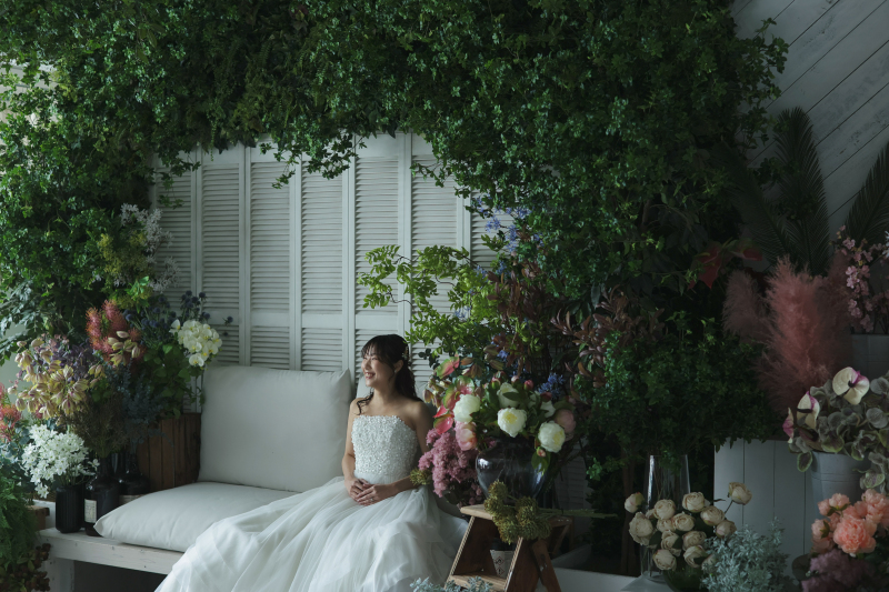 嬉しそうな新婦さん