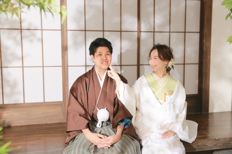 縁側でほっこりと