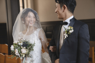 味のある建物内で撮影