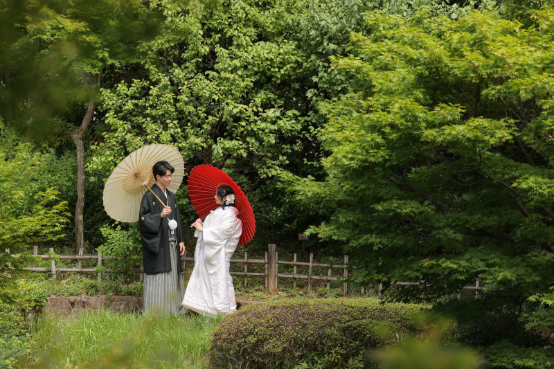 目白庭園で特別な前撮り写真を