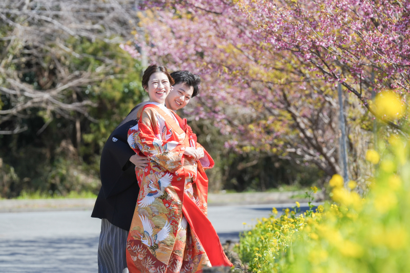 菜の花と一緒に