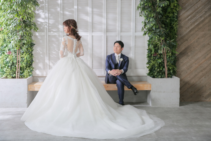 ドレスにチェンジ