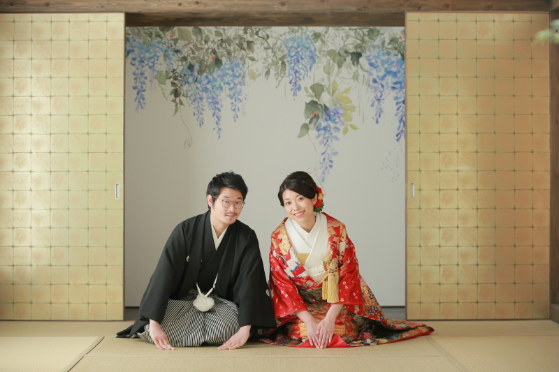 屋内庭園×色打掛