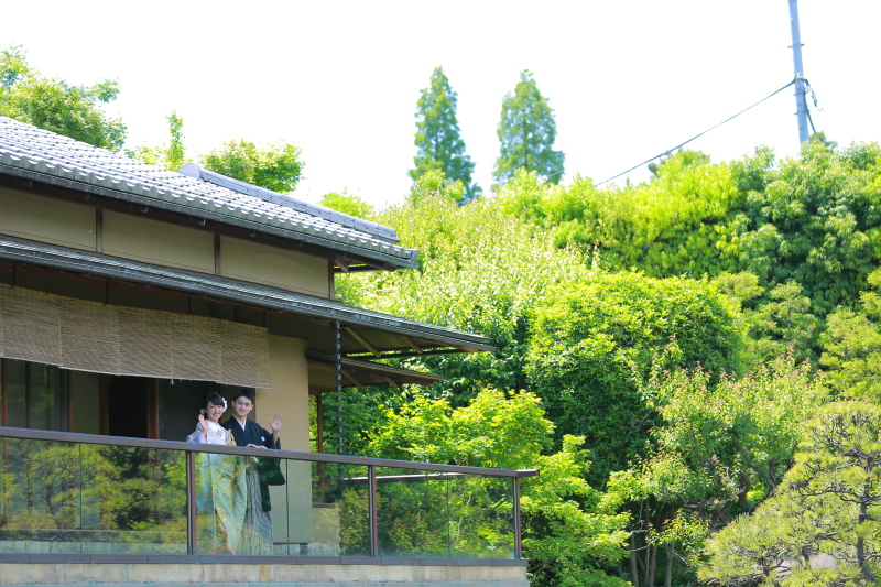 和室のベランダから