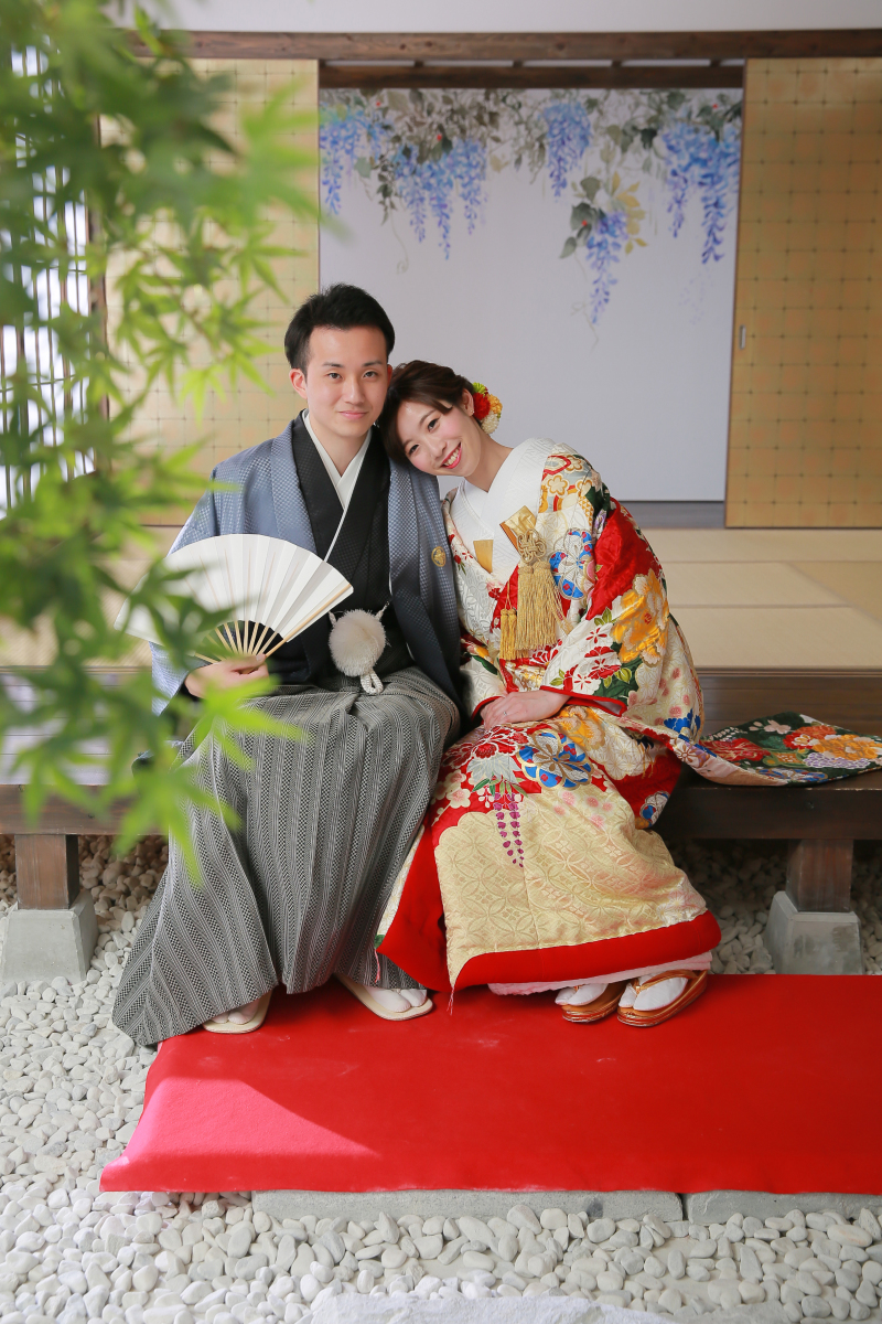 縁側でお二人らしく。