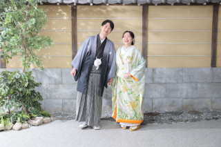 和装2着で大満足！屋内庭園フォト