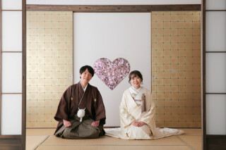 桜いっぱいの屋内庭園スタジオ！