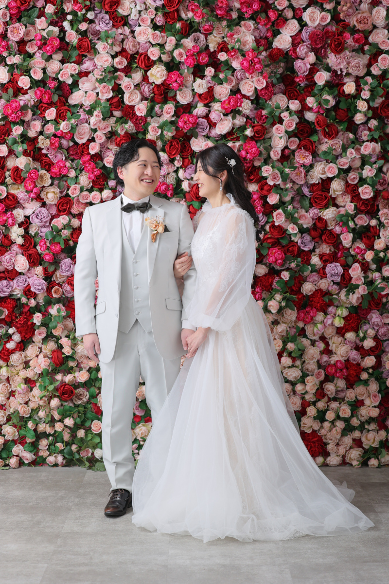 洋装も素敵なおふたり