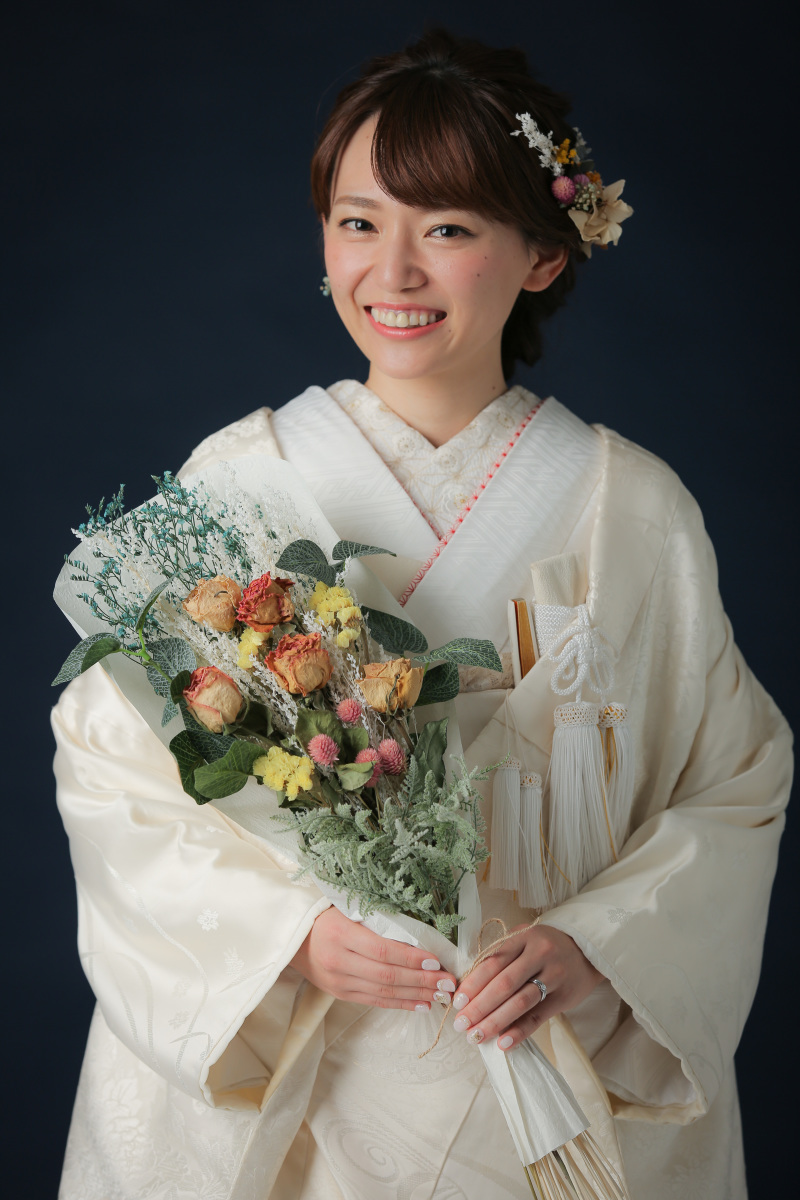 白無垢×ブーケ