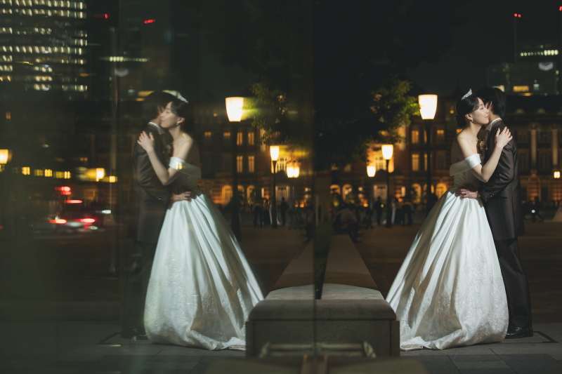 東京駅でおしゃれな前撮り!