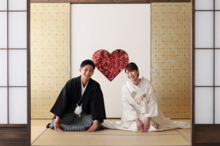 屋内庭園でお二人らしく