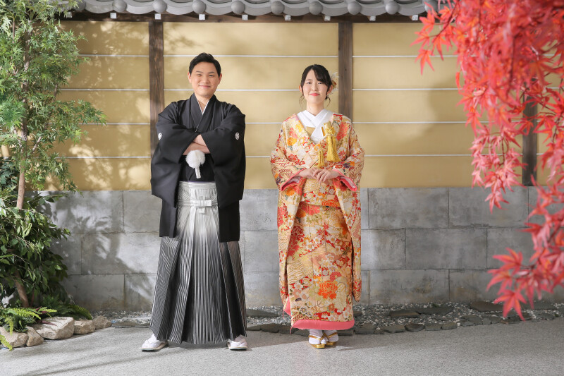 お庭でキリッと☆