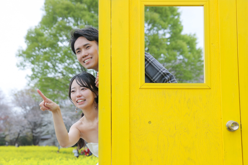 "ひょっこり"ショット