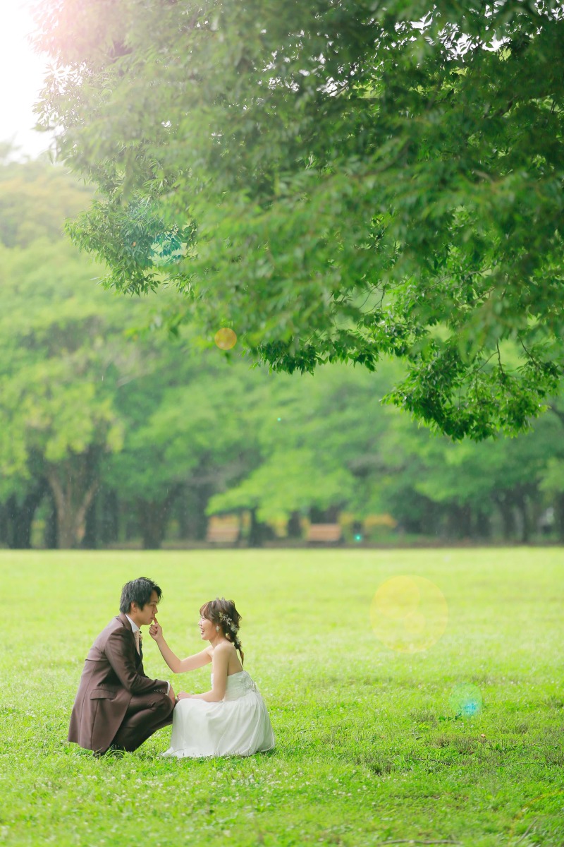 雨の日なのに。