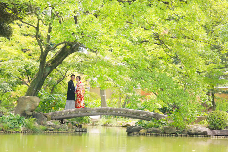 石橋からハイチーズ！