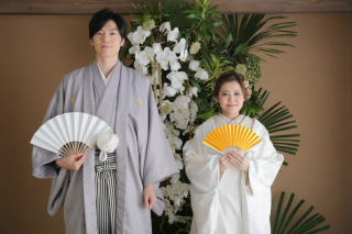 ９月の和庭園生花