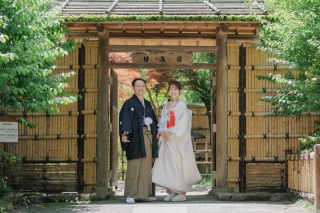 新緑が綺麗な甘泉園