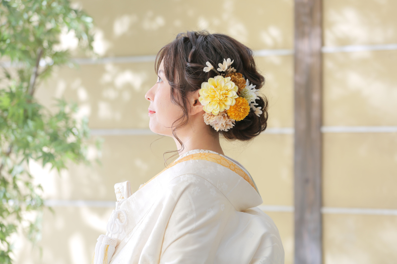 ご新婦様の髪飾り