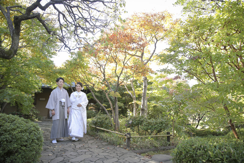 緑×赤黄色のグラデーション!