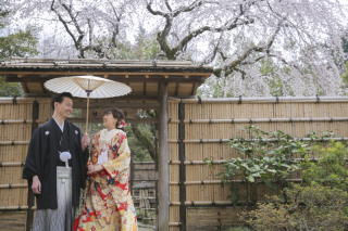 お二人と一緒にお花見！