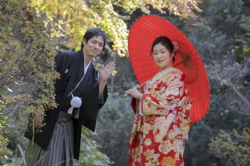 ご新郎様のひょっこりはん。