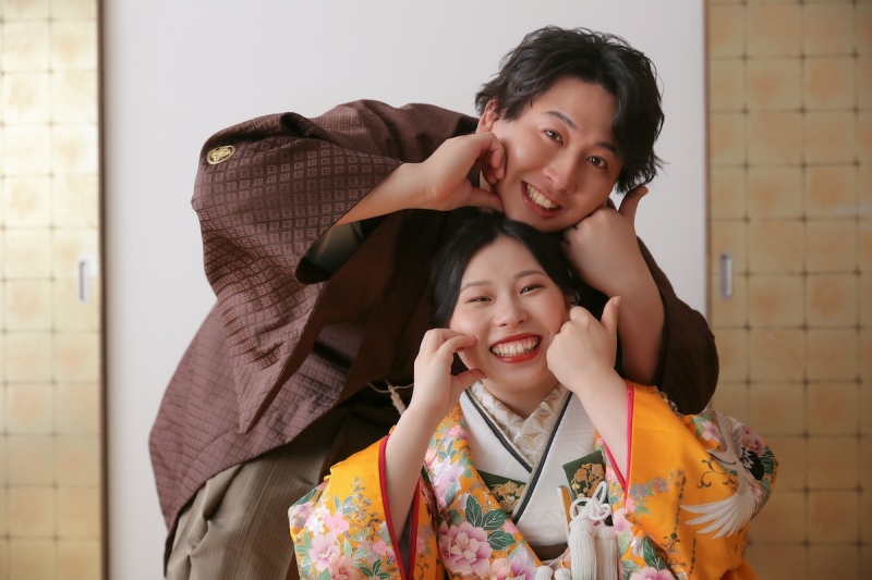 おふたりのポーズも取り入れて!