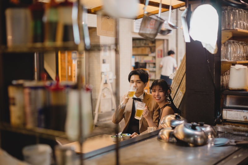 最後はリアル乾杯