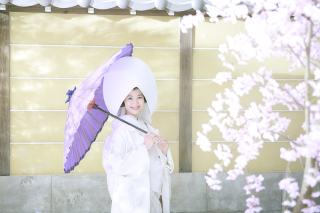 白無垢和装姿でお嫁様のソロ美ショット☆