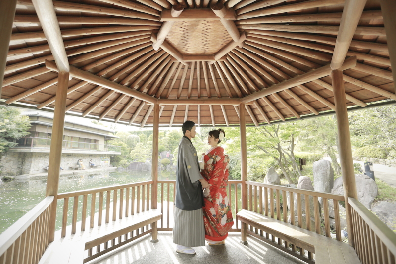 静かな庭園で♪