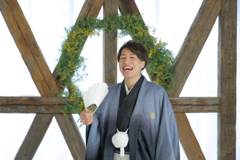 ご新郎様ソロカットのオフショット!