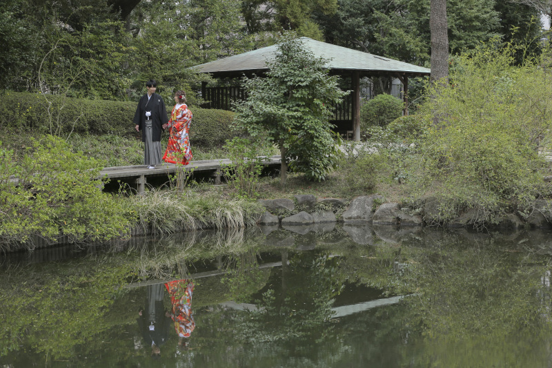 甘泉園内もお散歩！