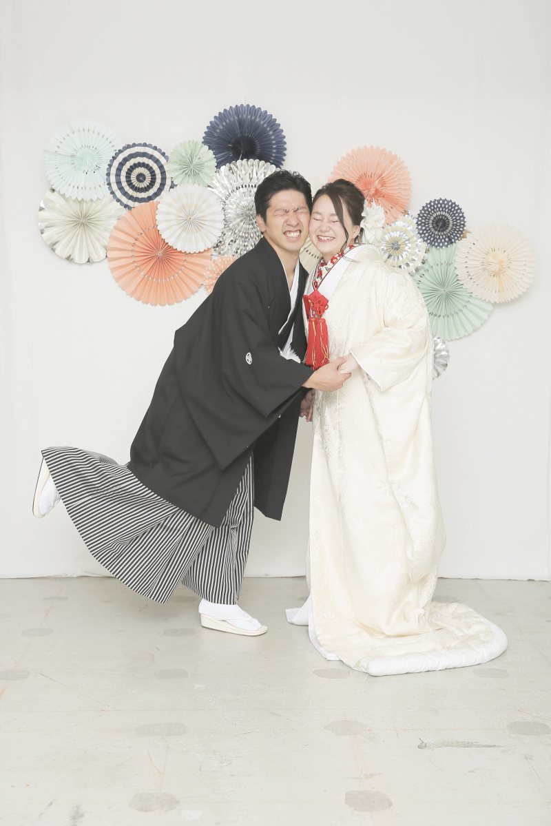 ペーパーファンの前で！