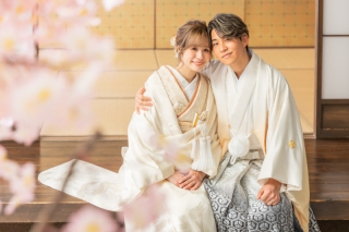 春を感じる屋内庭園スタジオ