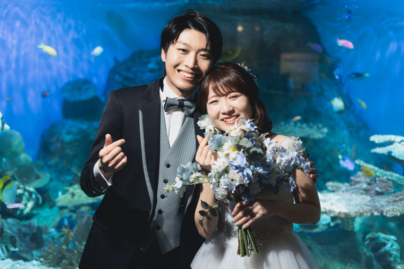【スタジオAQUA】屋内庭園スタジオ×しながわ水族館にて!