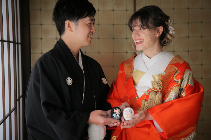 色打掛にチェンジ