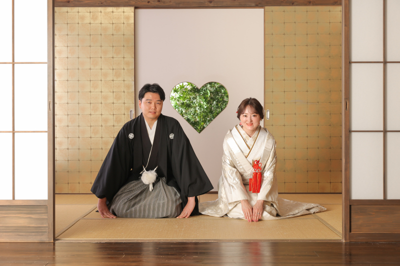 真ん中にハートを置いて