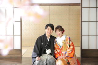 桜といっしょに和装写真を撮りませんか