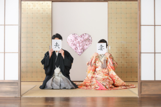 屋内庭園スタジオ撮影