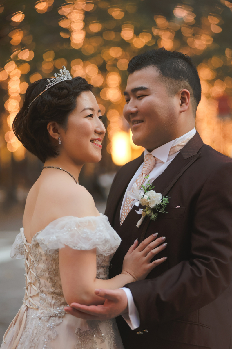 丸の内のイルミネーションと一緒に