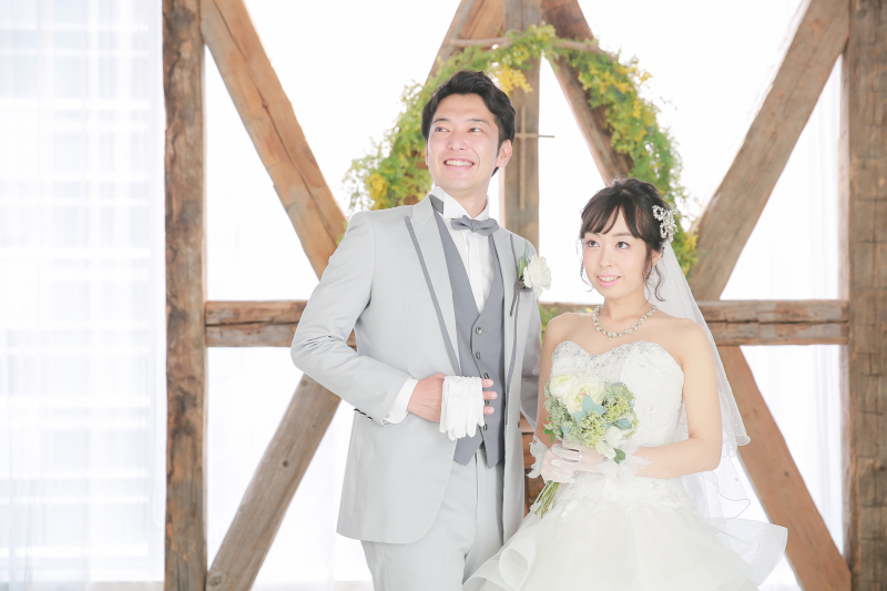 チャペルの前でパシャ