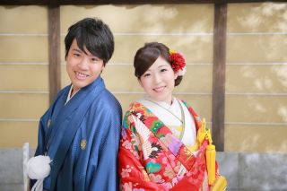 自然な笑顔のお二人