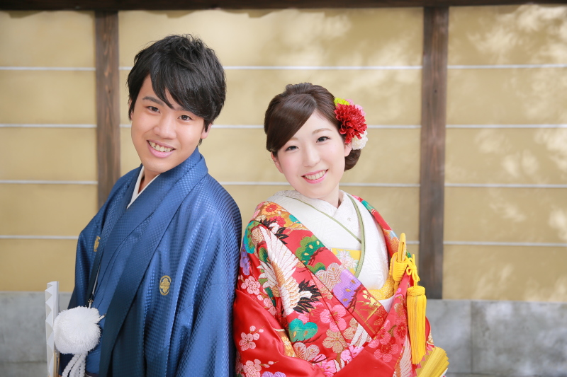 自然な笑顔のお二人