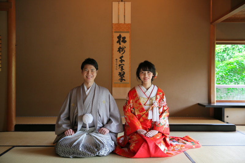 正座のお写真はマストで!