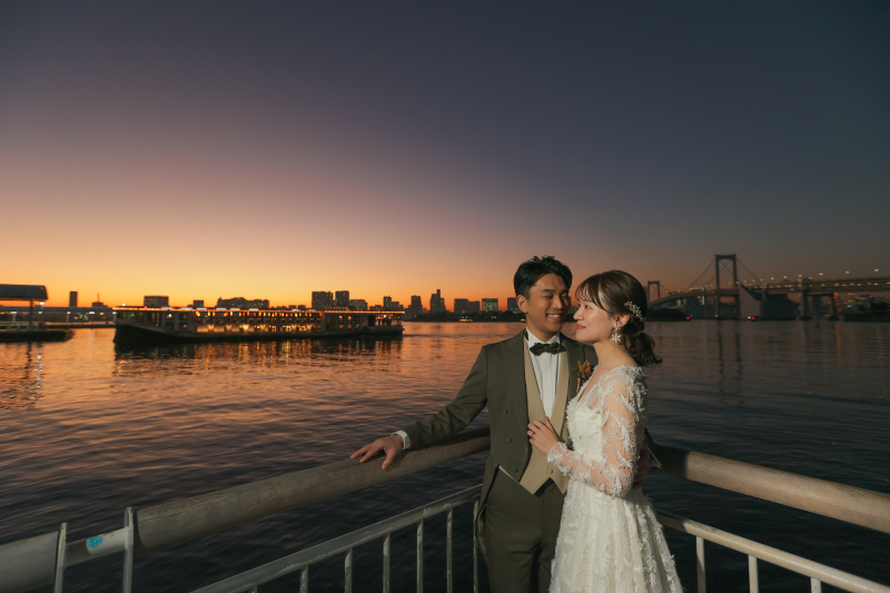 ちょうど船が通って