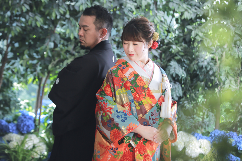 紫陽花はじめました。