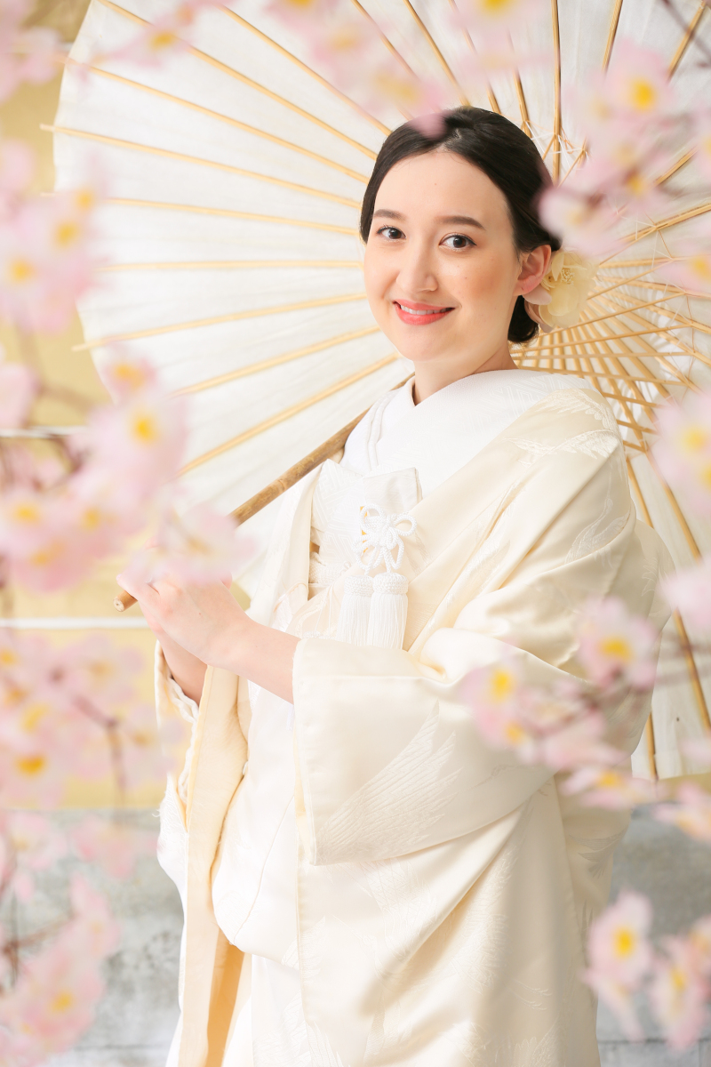 白無垢×和傘