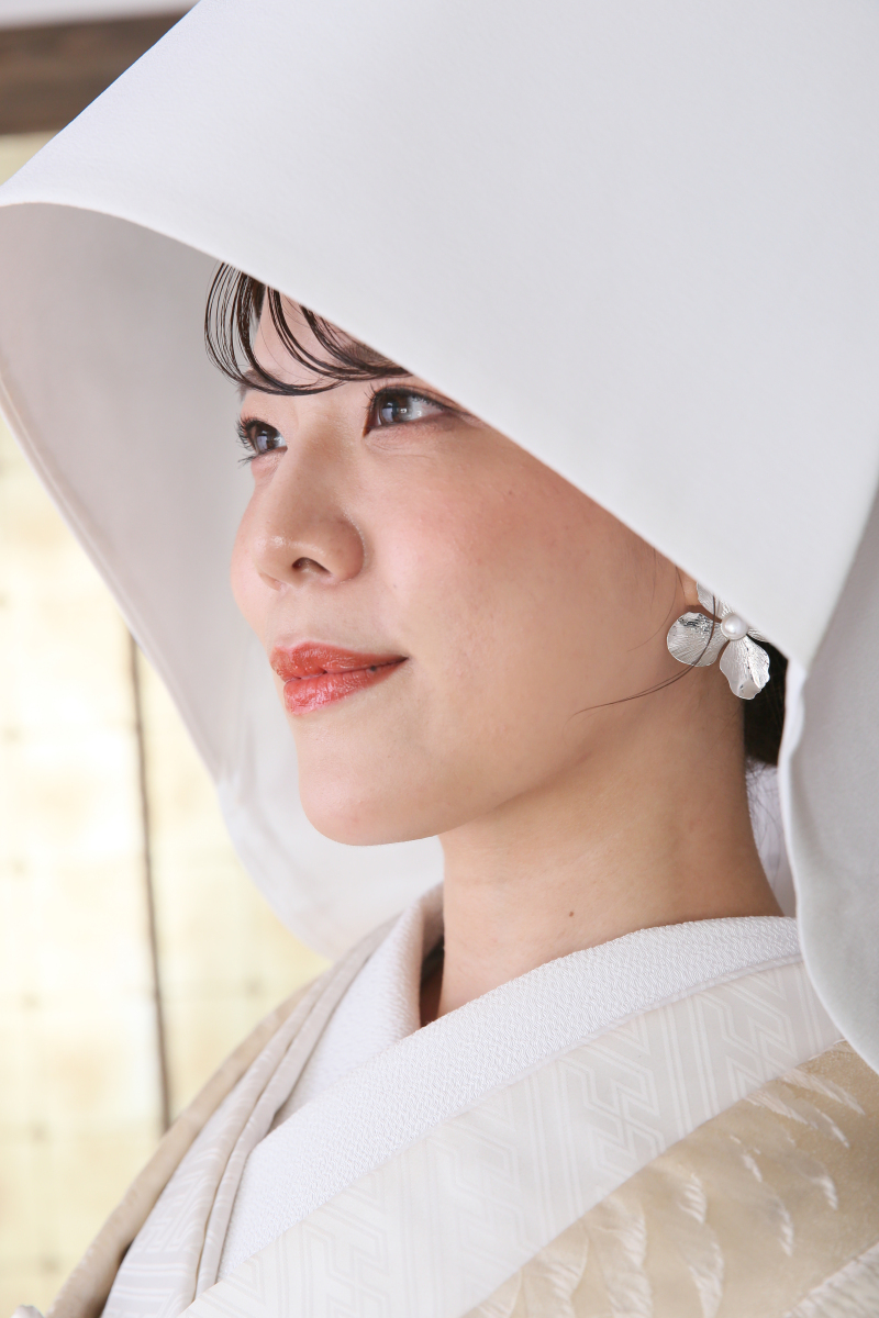 綿帽子で洗練された印象に