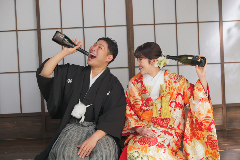 持ち込みアイテムのお酒を...!