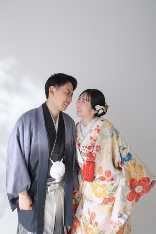 和装のスタジオ撮影