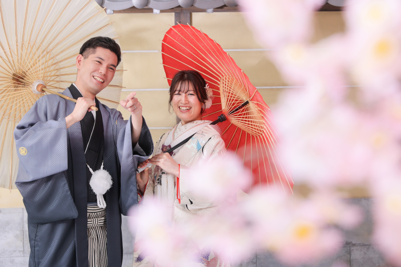 続いて和傘と一緒に